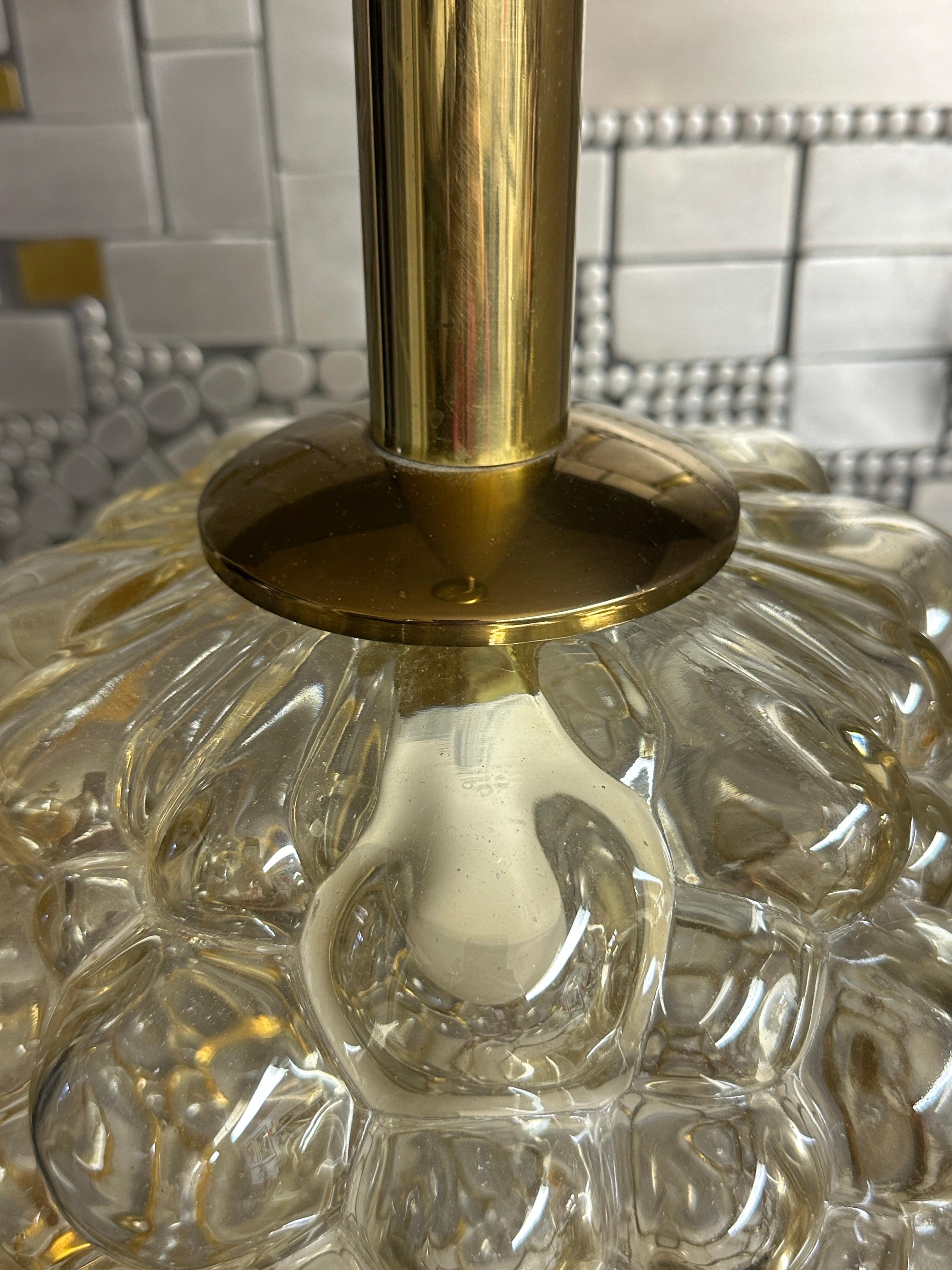 Amber Bubble Glass Light Pendant by Helena Tynell 3