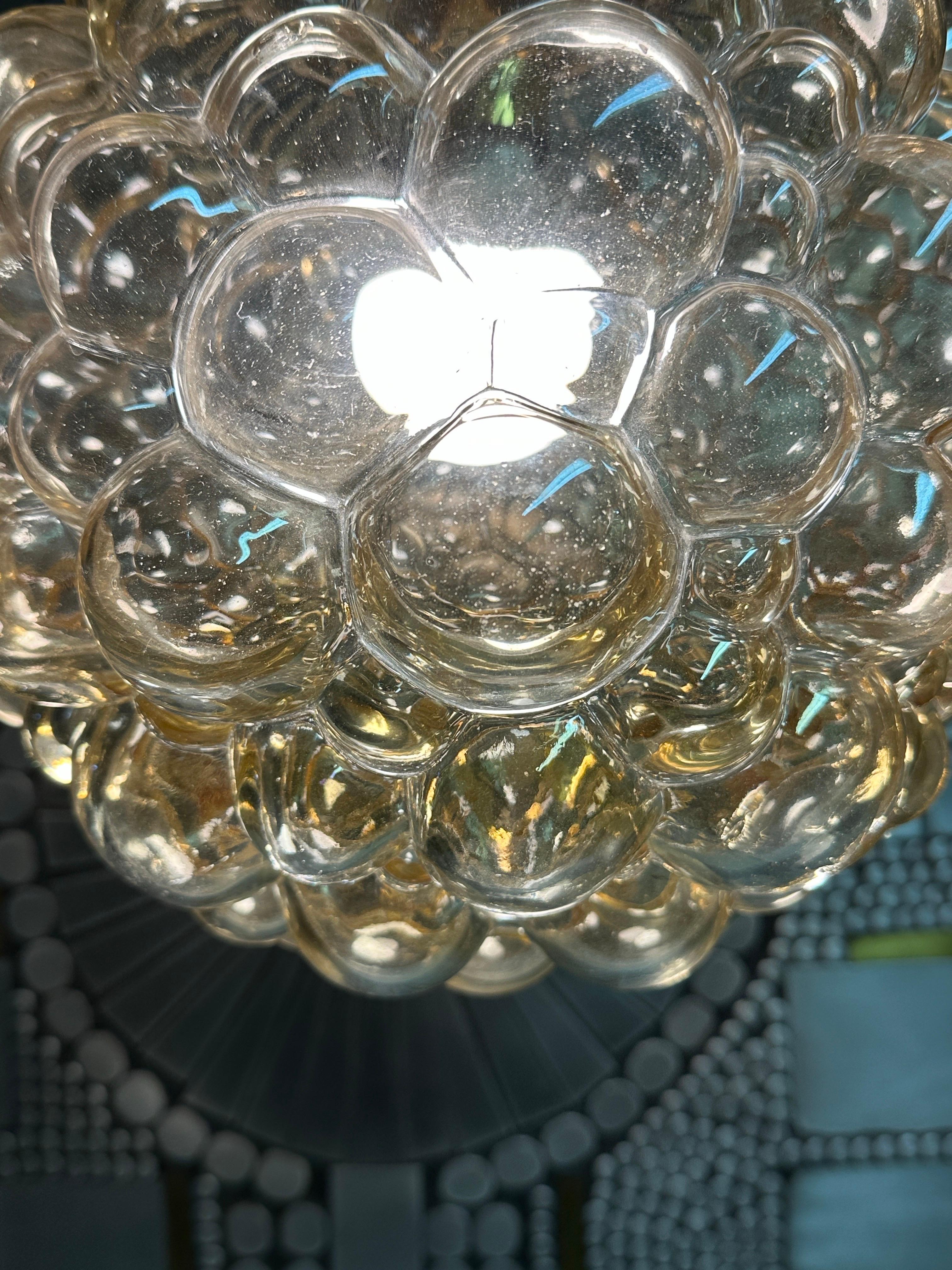 Amber Bubble Glass Light Pendant by Helena Tynell 9