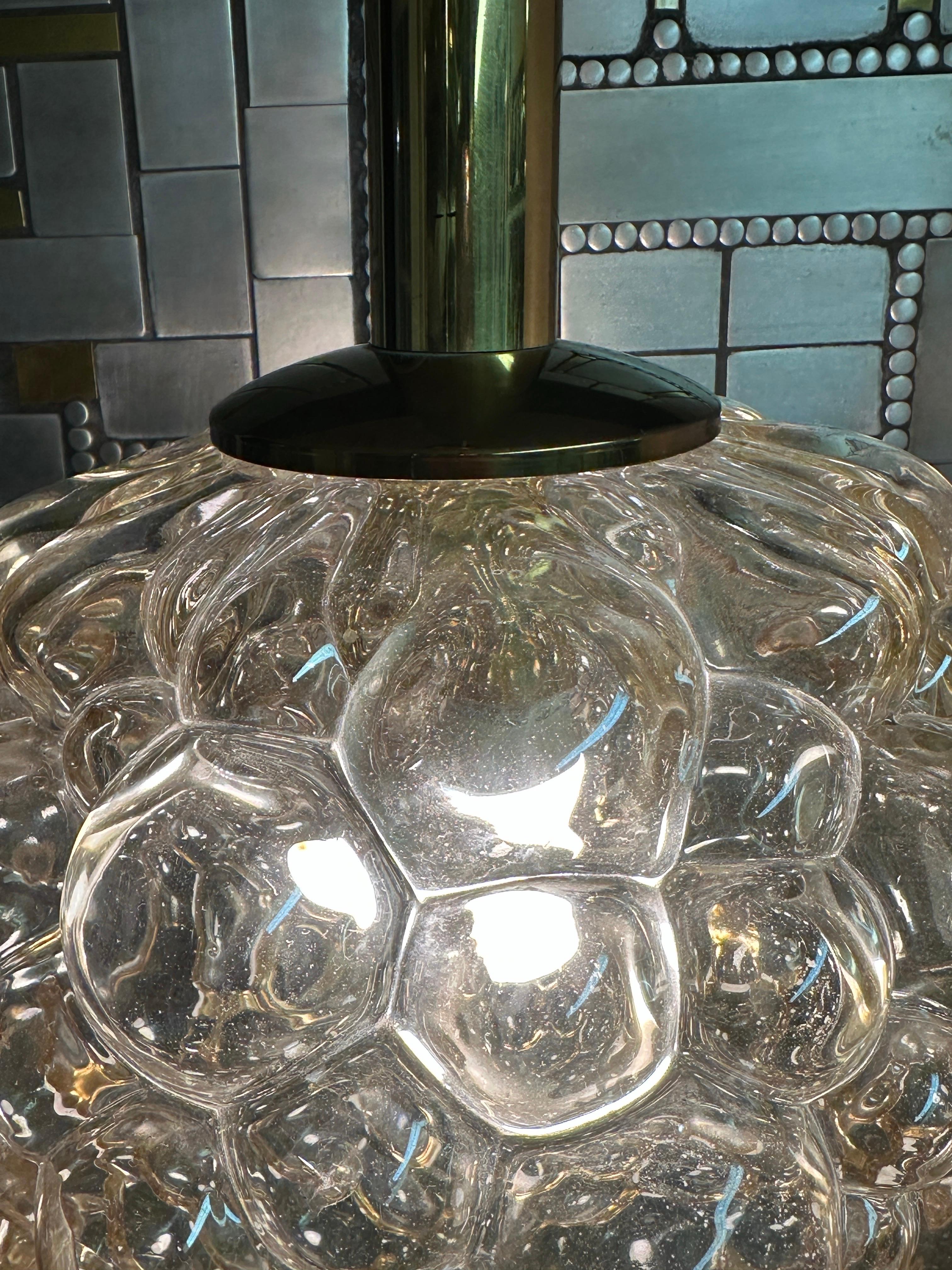 Amber Bubble Glass Light Pendant by Helena Tynell 2