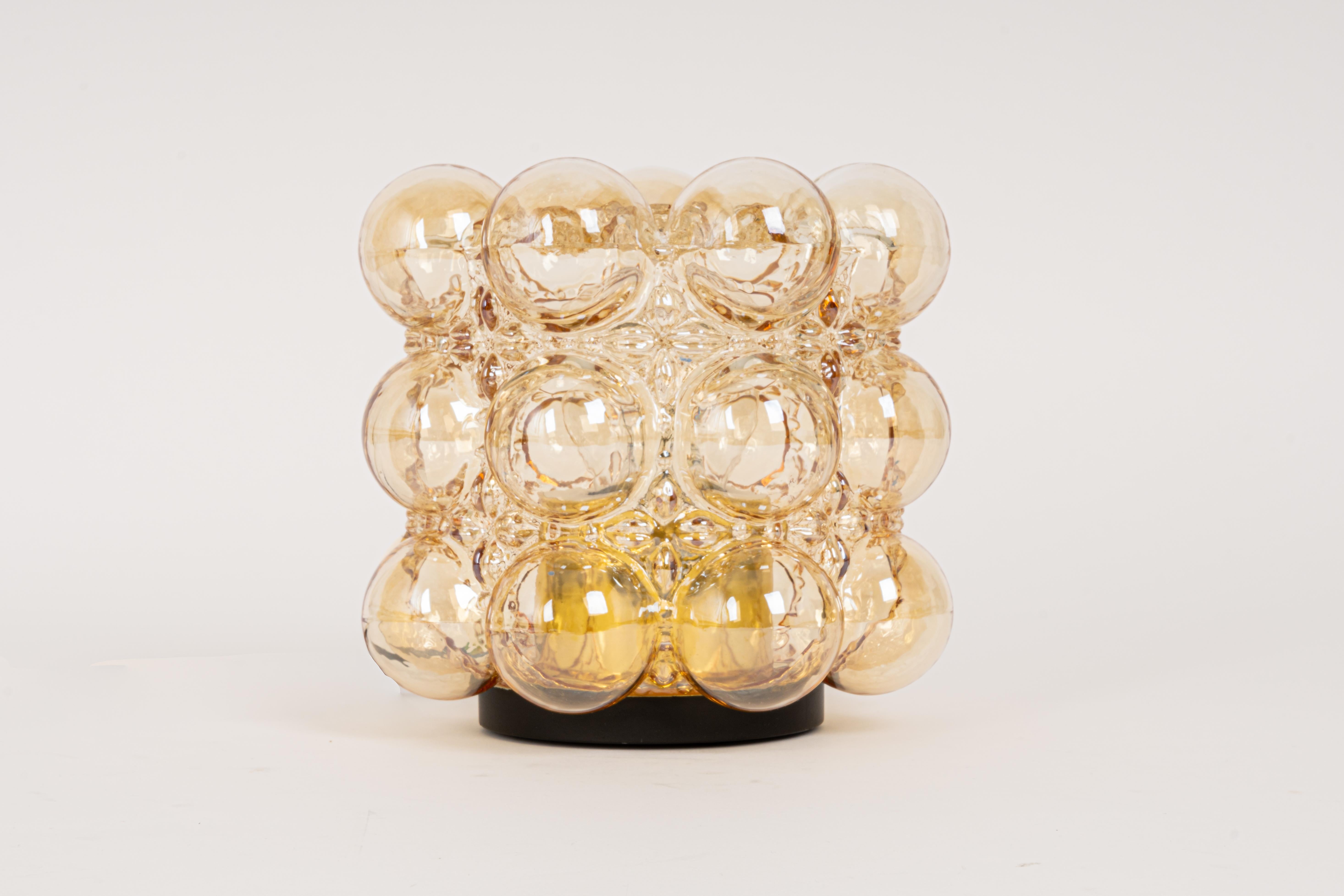 Amber Bubble Glass Sconce by Helena Tynell, Limburg, Germany 6