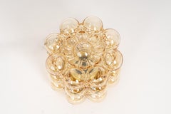 Amber Bubble Glass Sconce by Helena Tynell, Limburg, Germany