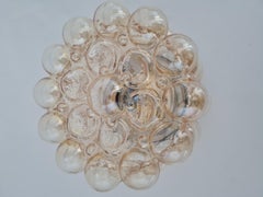 Amber Bubble Glass Sconce by Helena Tynell, Limburg, Germany