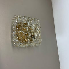 Amber Bubble Glass Wall Light by Helena Tynell for Glashütte Limburg, 1960