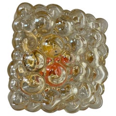 Amber Bubble Glass Wall Light by Helena Tynell for Glashütte Limburg, 1960