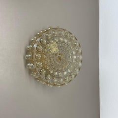 amber Bubble Structure Wall Light  Helena Tynell Glashütte Limburg attrib., 1960