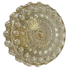 amber Bubble Structure Wall Light  Helena Tynell Glashütte Limburg attrib., 1960