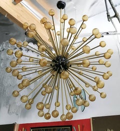 Amber Burst Sputnik Chandelier by Fabio Ltd