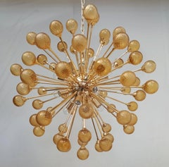 Amber Burst Sputnik Chandelier by Fabio Ltd