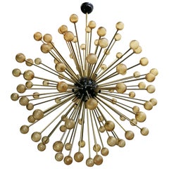 Amber Burst Sputnik Chandelier by Fabio Ltd