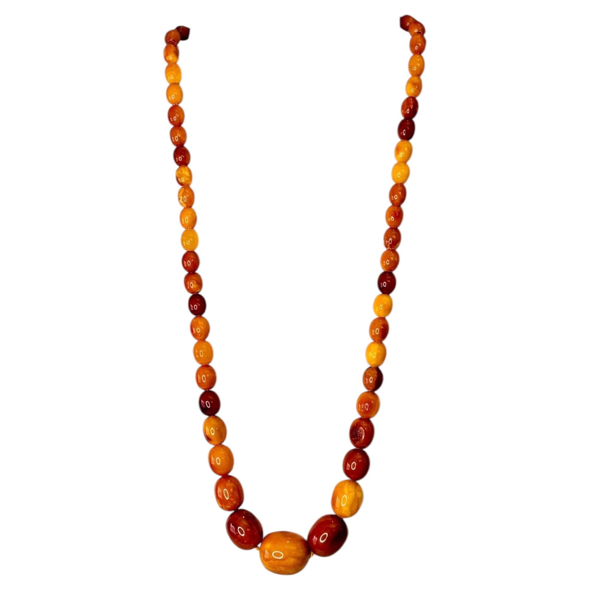 What do amber bead necklaces do?