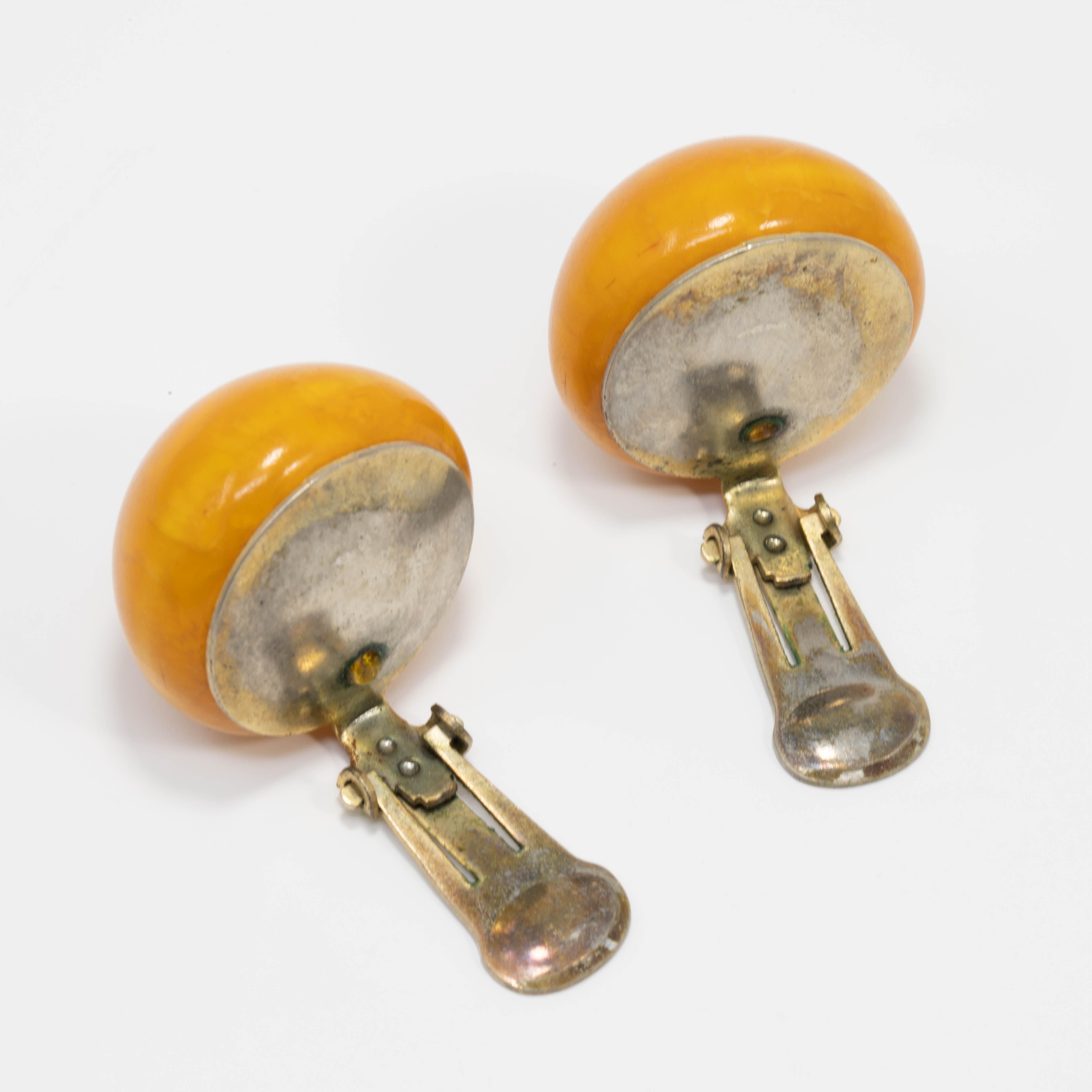 vintage bakelite earrings