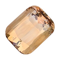 Amber Champagne Color Topaz Natural Cushion Cut Faceted Gemstone for Jewellery