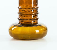 Amber-Colored Glass Vase, Germany, 1960s