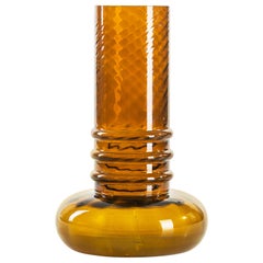 Amber-Colored Glass Vase, Germany, 1960s