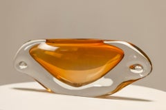 Amber-colored Vase by Floris Meydam for Leerdam, The Netherlands 1956