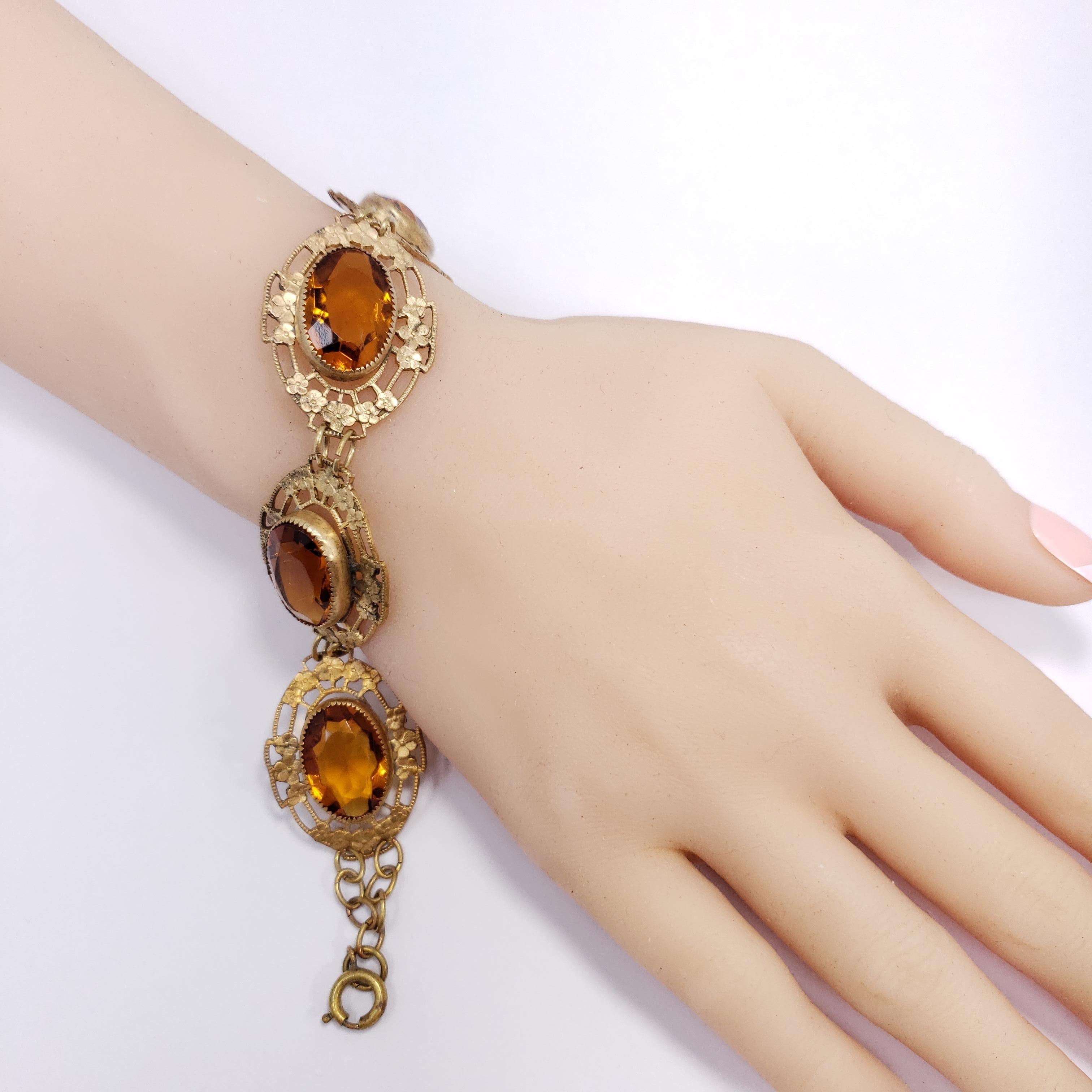 amber crystal bracelet