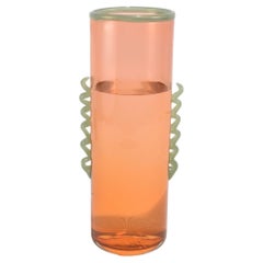 Amber Cylinder Vase