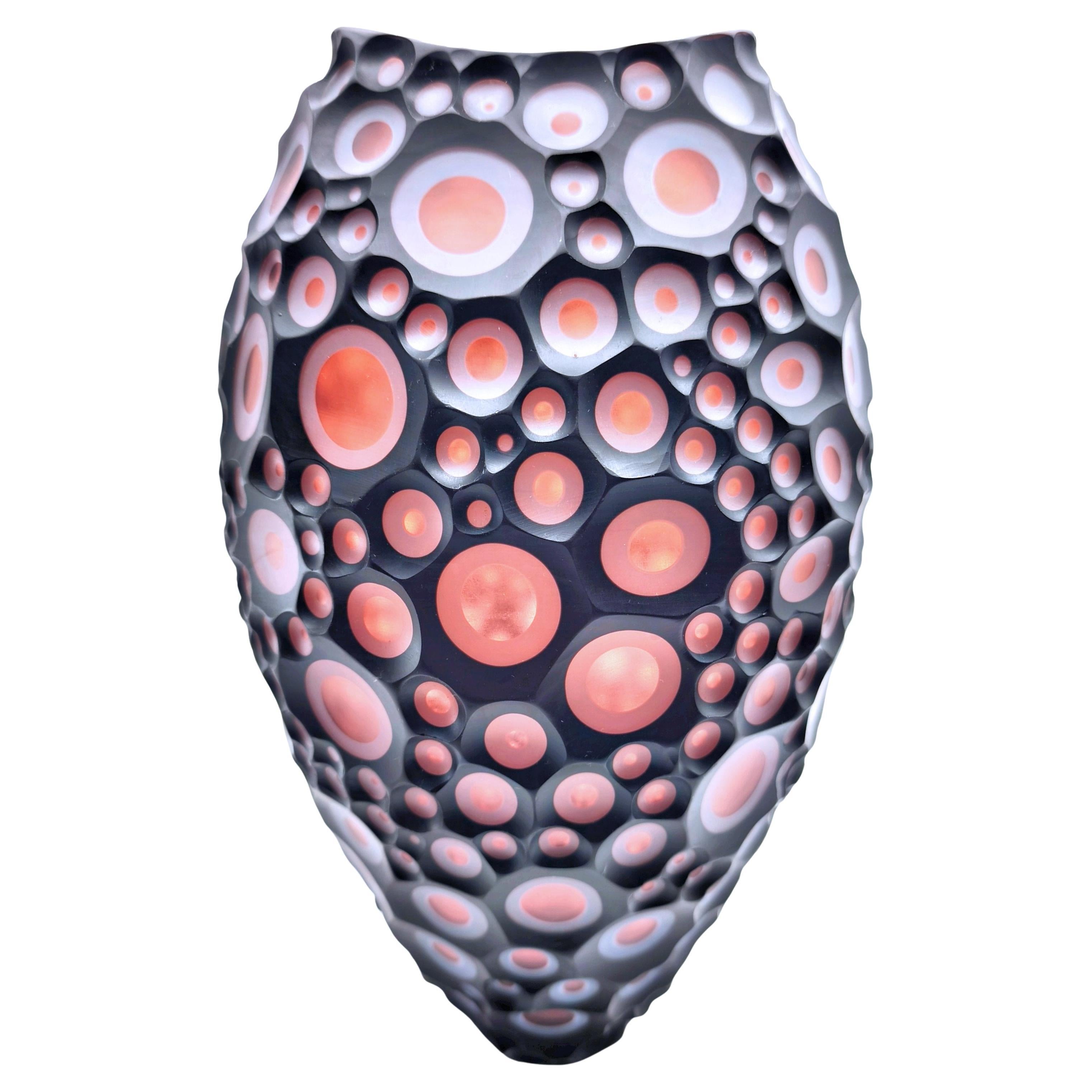 "Amber DotCom", glass sculpture by Monica Guggisberg & Philip Baldwin For Sale