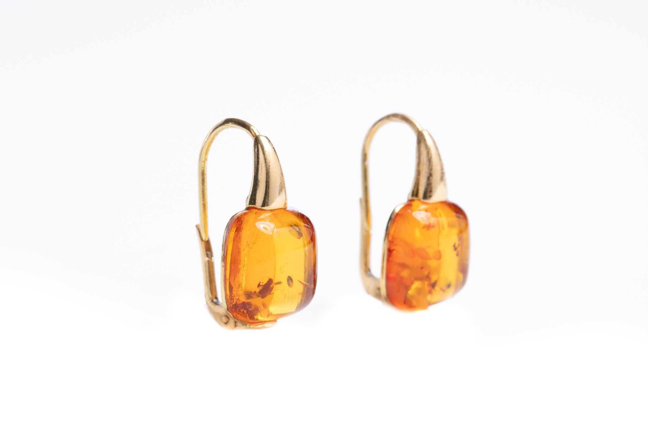 Amber Drop Earrings 11