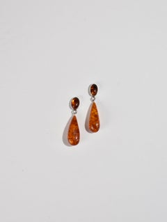 Amber Drop Earrings