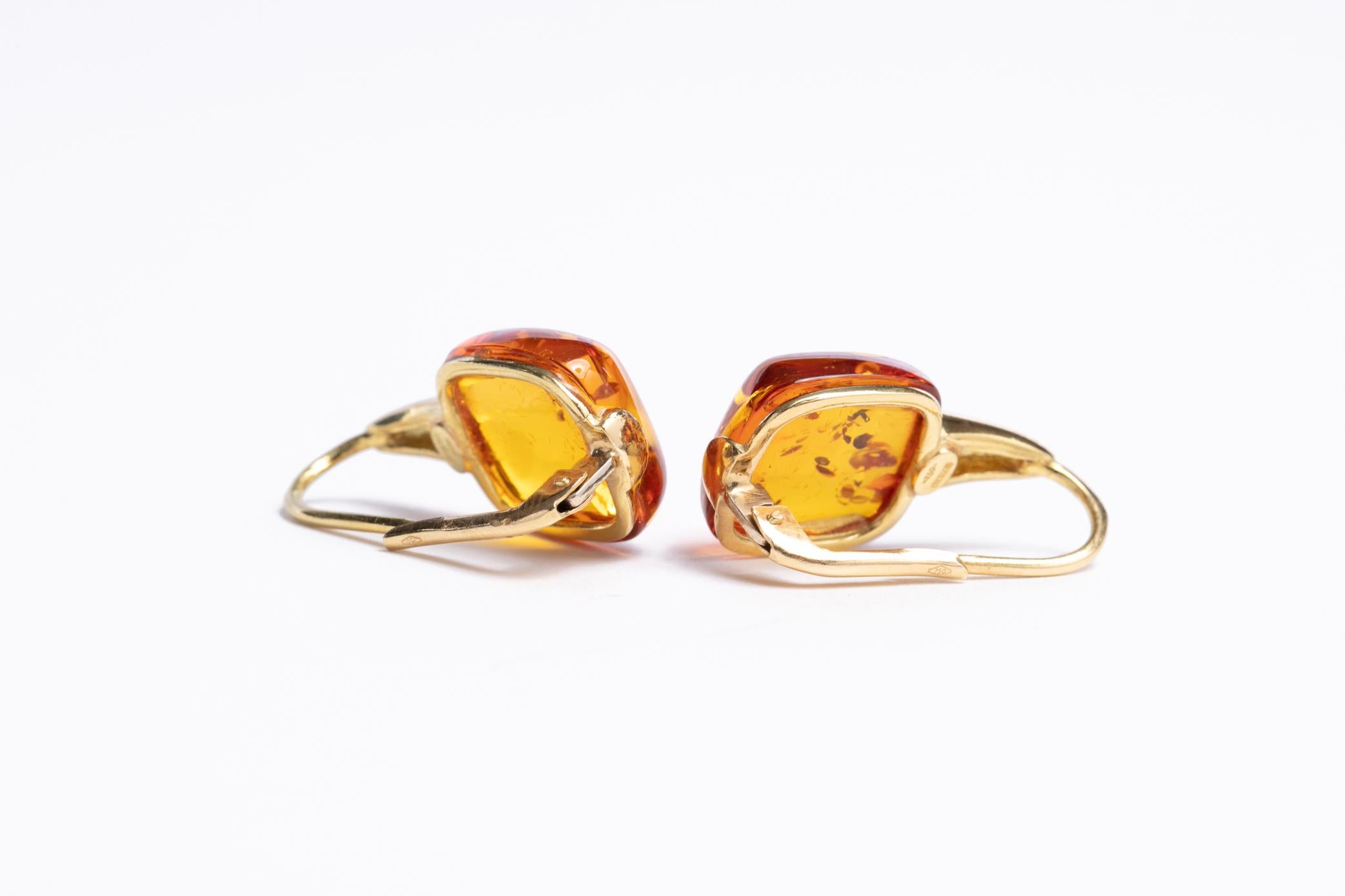 Amber Drop Earrings 3