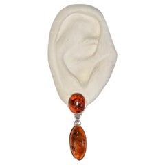 Amber Drop Earrings