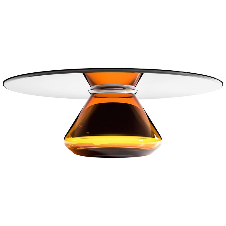 Amber Eclipse coffee table, new, offered by Grzegorz Majka Ltd.