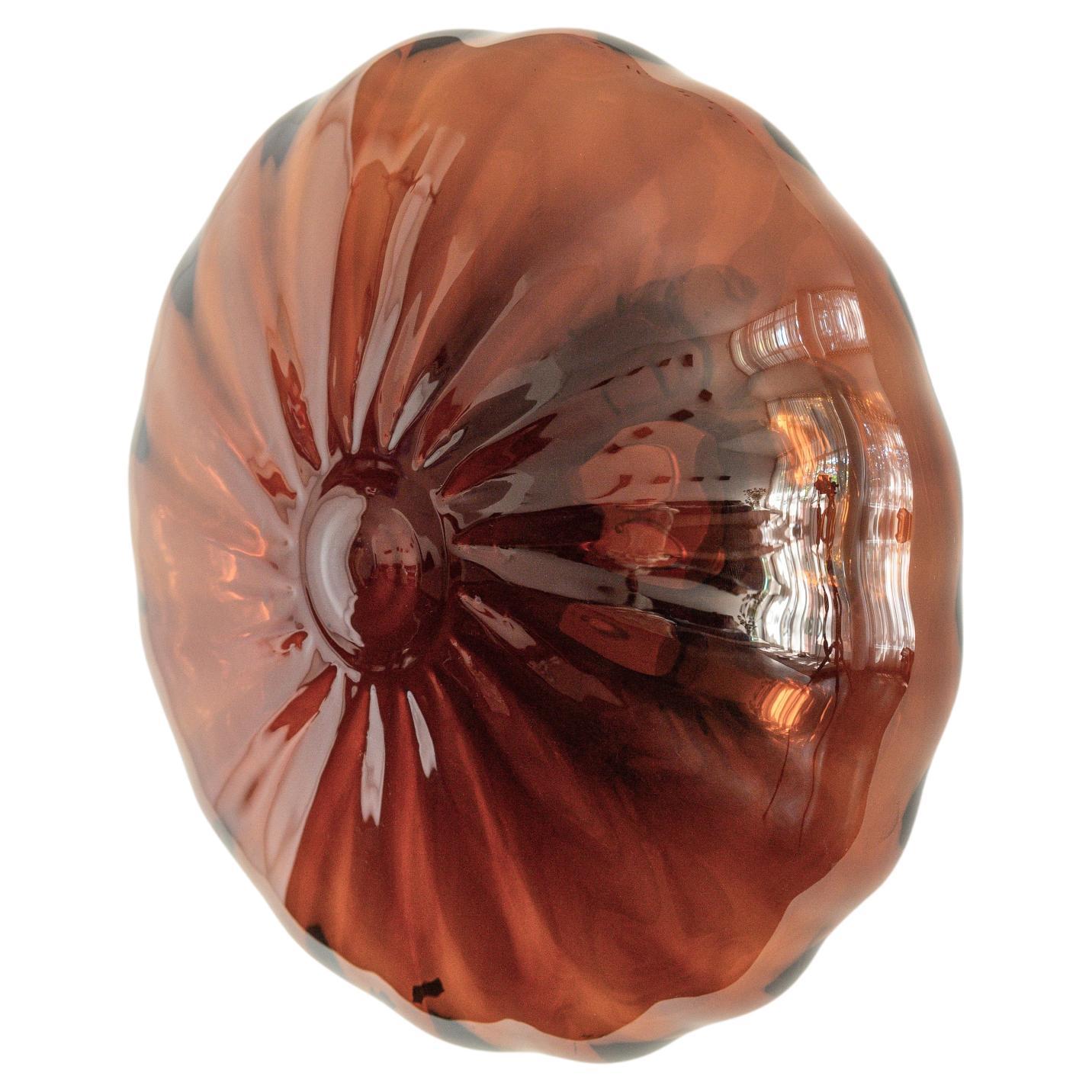 Amber Espadín Glass Sconce, Large, Agave Collection For Sale