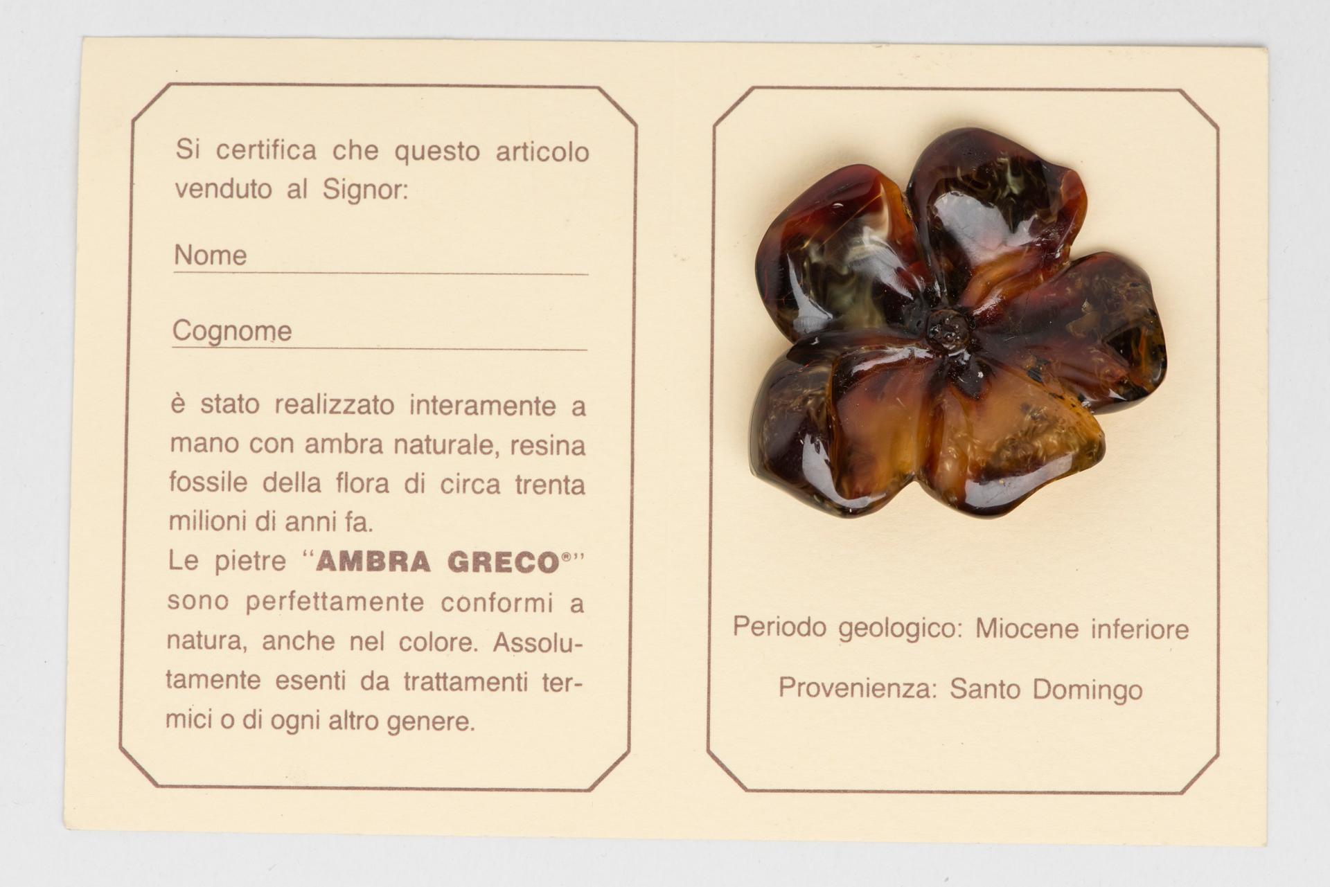 Amber Flowers In Excellent Condition For Sale In Alessandria, Piemonte