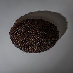Amber Glass Ceiling Light, 20th Century