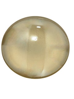 Amber Glass Flush Mount, 1980s, Bankamp Leuchten, Germany