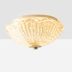 Lampada da incasso in vetro ambrato di Carl Fagerlund