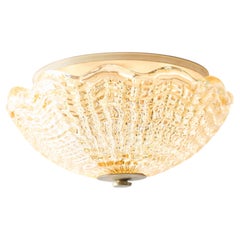 Amber Glass Flush Mount by Carl Fagerlund