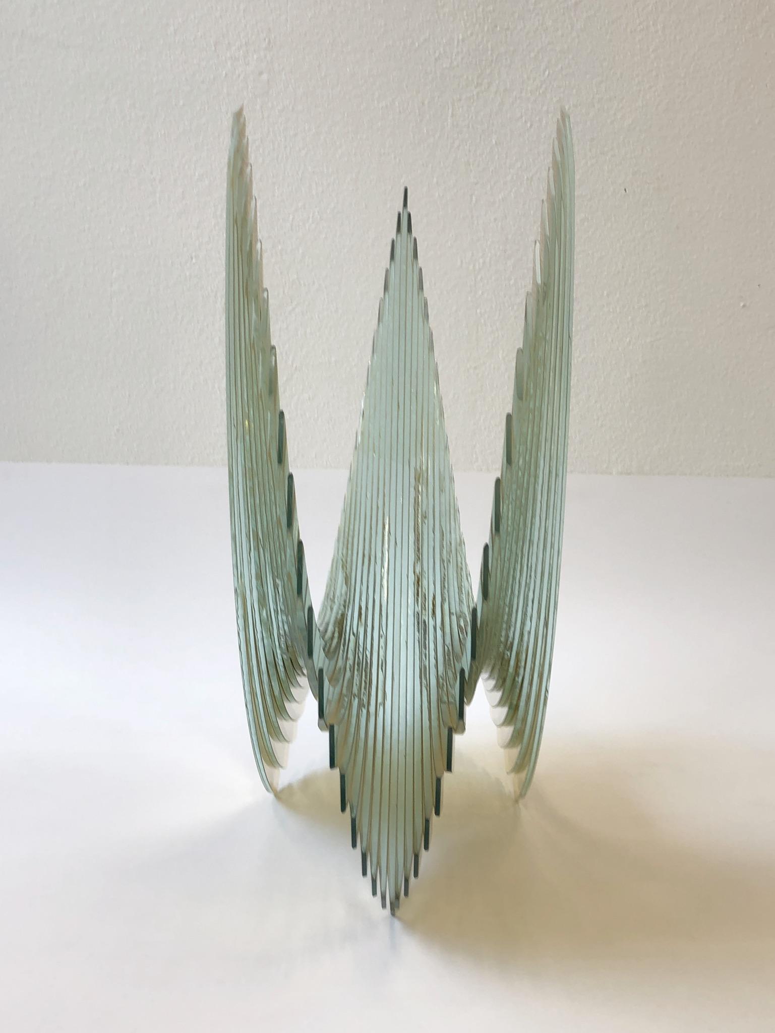 Amber Glass Sculpture by Tom Marosz 4