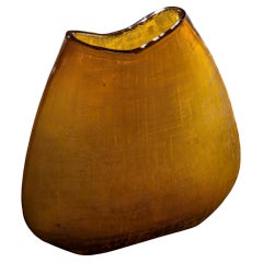 Amber Glass Vase, Italy, 1960s/70s Amber Glass Vase, Italy, 1960s/70s