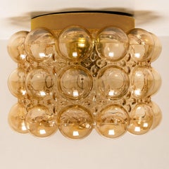 Amber Glass Wall Lights Sconces/Flush Mount by Helena Tynell, 1960