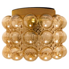 Amber Glass Wall Lights Sconces/Flush Mount by Helena Tynell, 1960