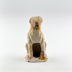 Amber-Glazed Pottery Figure of Dog