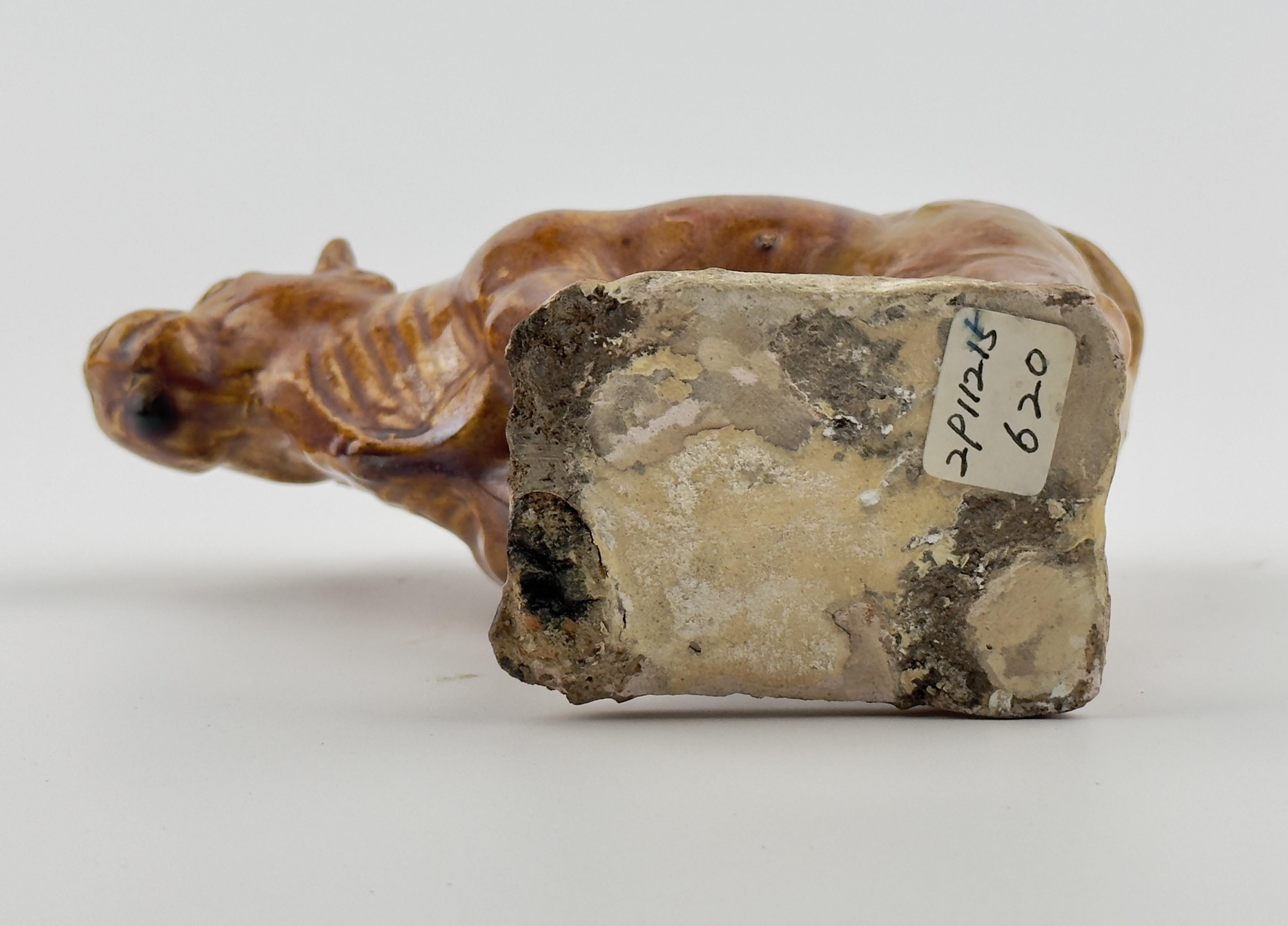 Amber-Glazed Pottery Figure Of Sacred Bull, Tang-Liao Dynasty (7-12th Century) For Sale 5