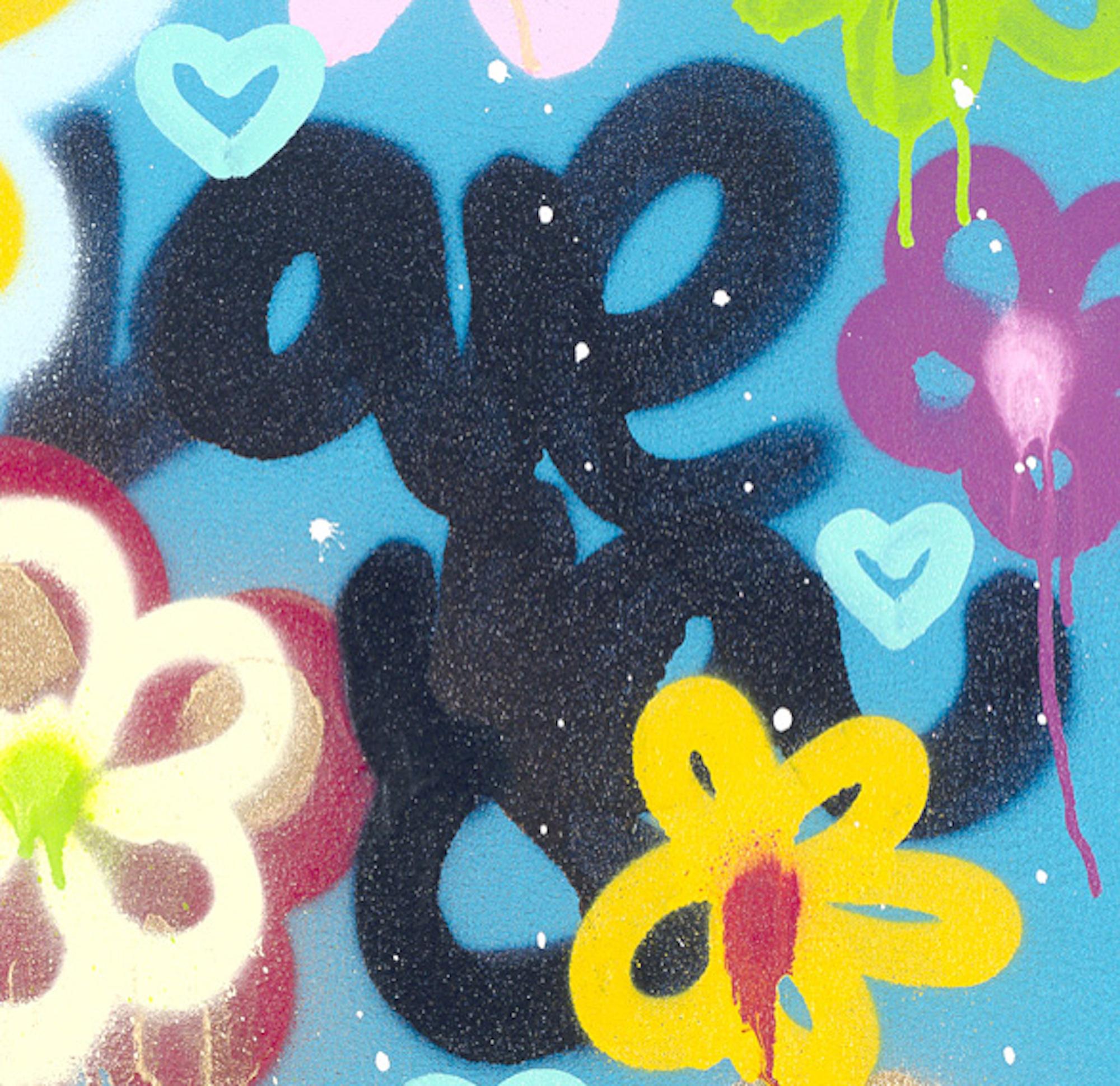 graffiti style flowers