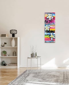 Favorite Sunrise Walk - Original Colorful Urban Love Pop Street Art