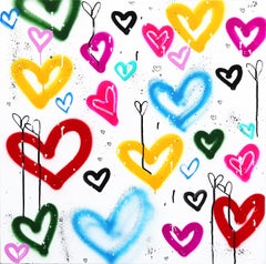 Heart Heaven  - Original Colorful Heart Artwork