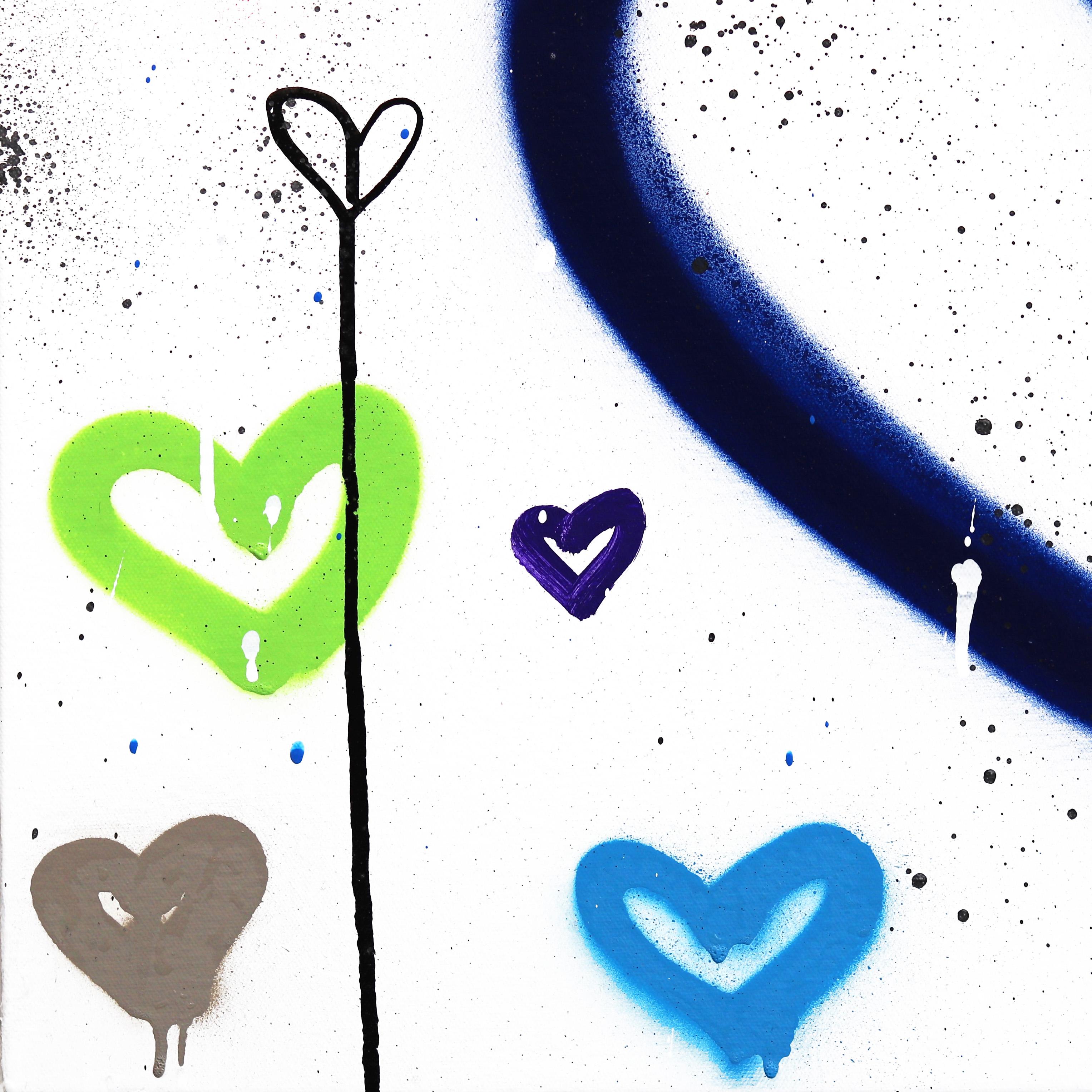 I'm Always In Your Heart - Large Vibrant Colorful Graffiti Painting Original Art For Sale 1