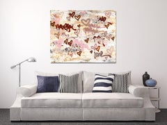 In Relax Mode - Abstract 'Love' Graffiti Inspired Mixed Media Artwork on Canvas