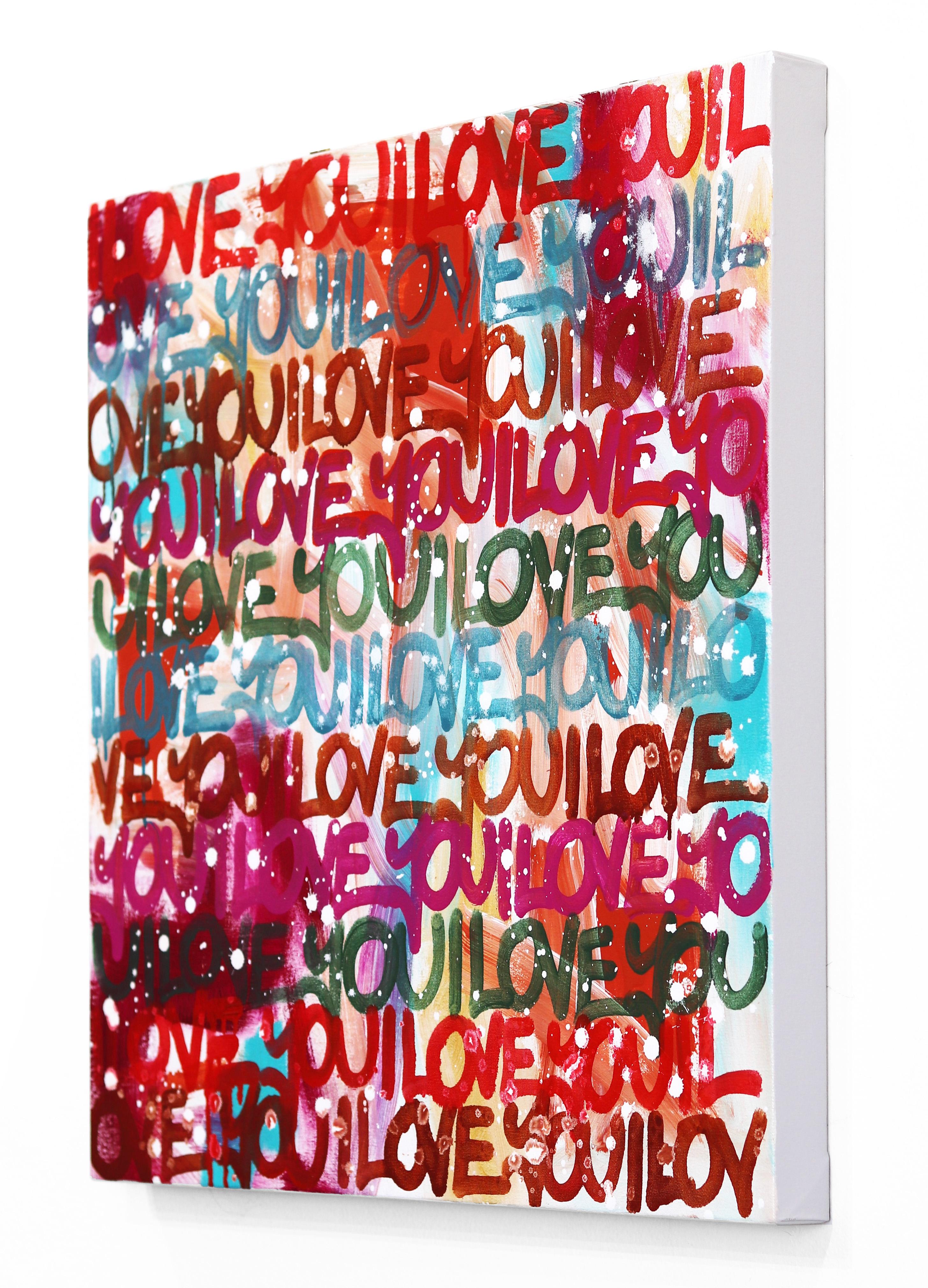 Love Jewel - Original Graffiti Painting on Canvas For Sale 1