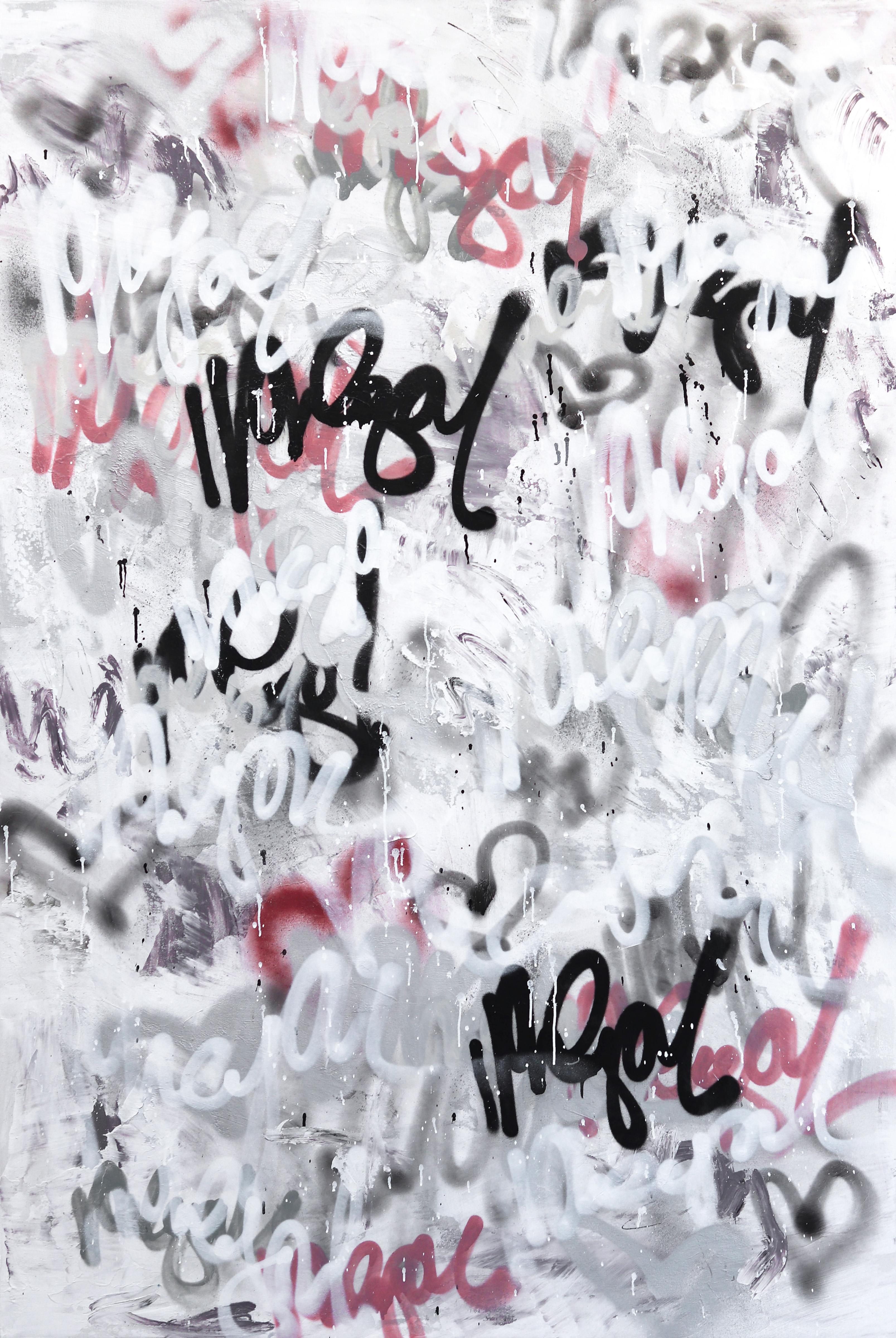 Amber Goldhammer Abstract Painting - Mod Luxury - Street Art Urban Graffiti Original Goldhammer Artwork