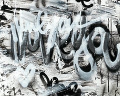 "My Heart Will Always Radiate Love" Colorful Graffiti Style Painting with LEDs