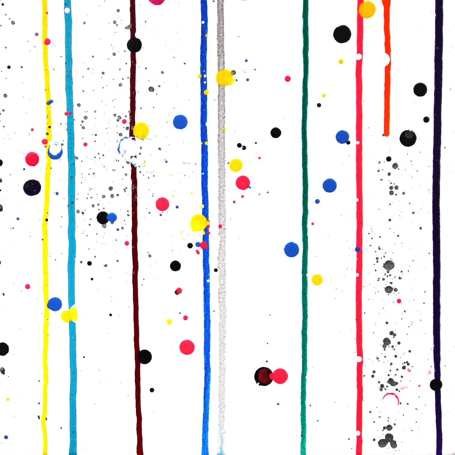 Nuovo anno, nuovo me - Grande opera d'arte originale con graffiti a strati 4