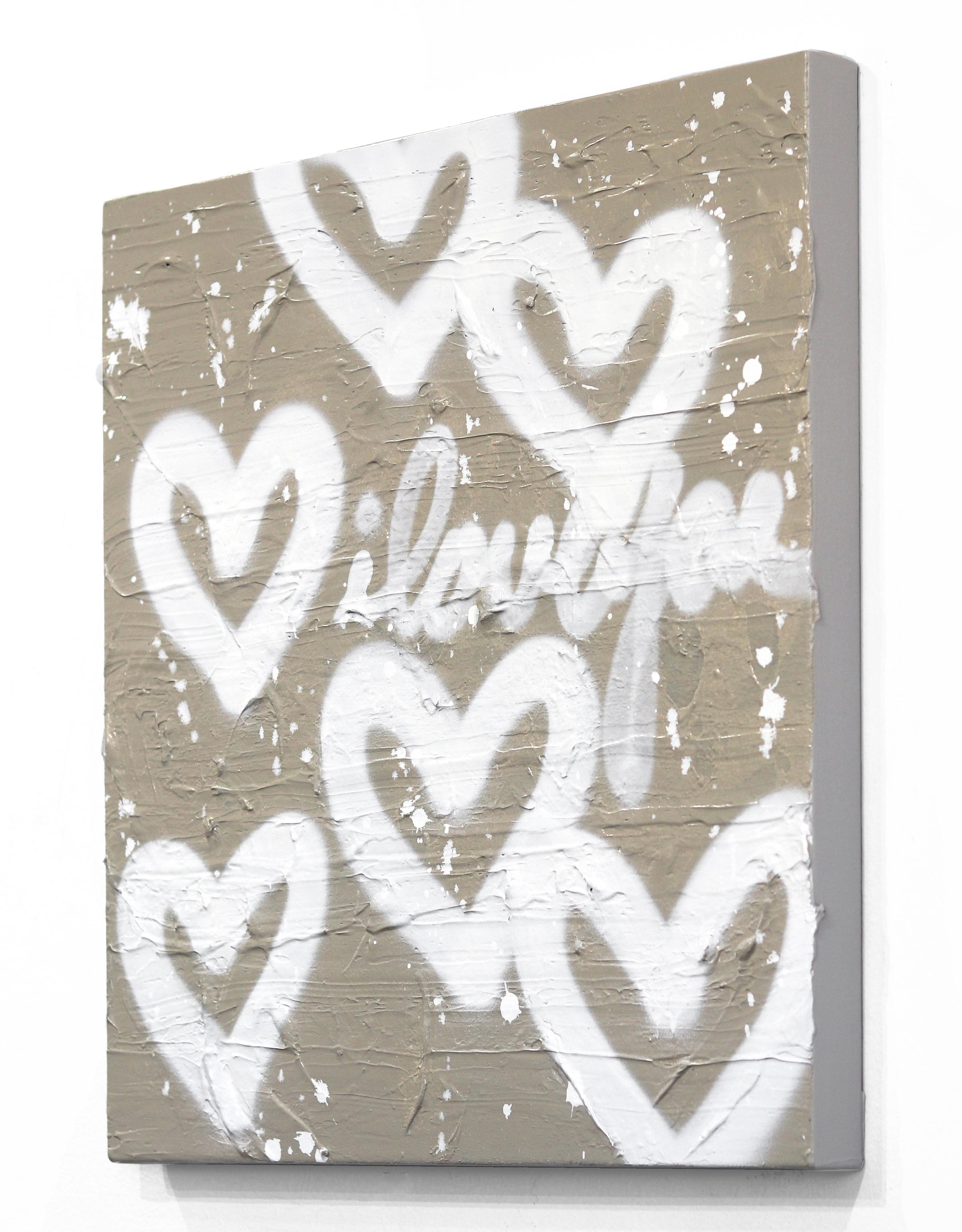 Peace Seeker - Original Love Graffiti Painting on Canvas For Sale 1