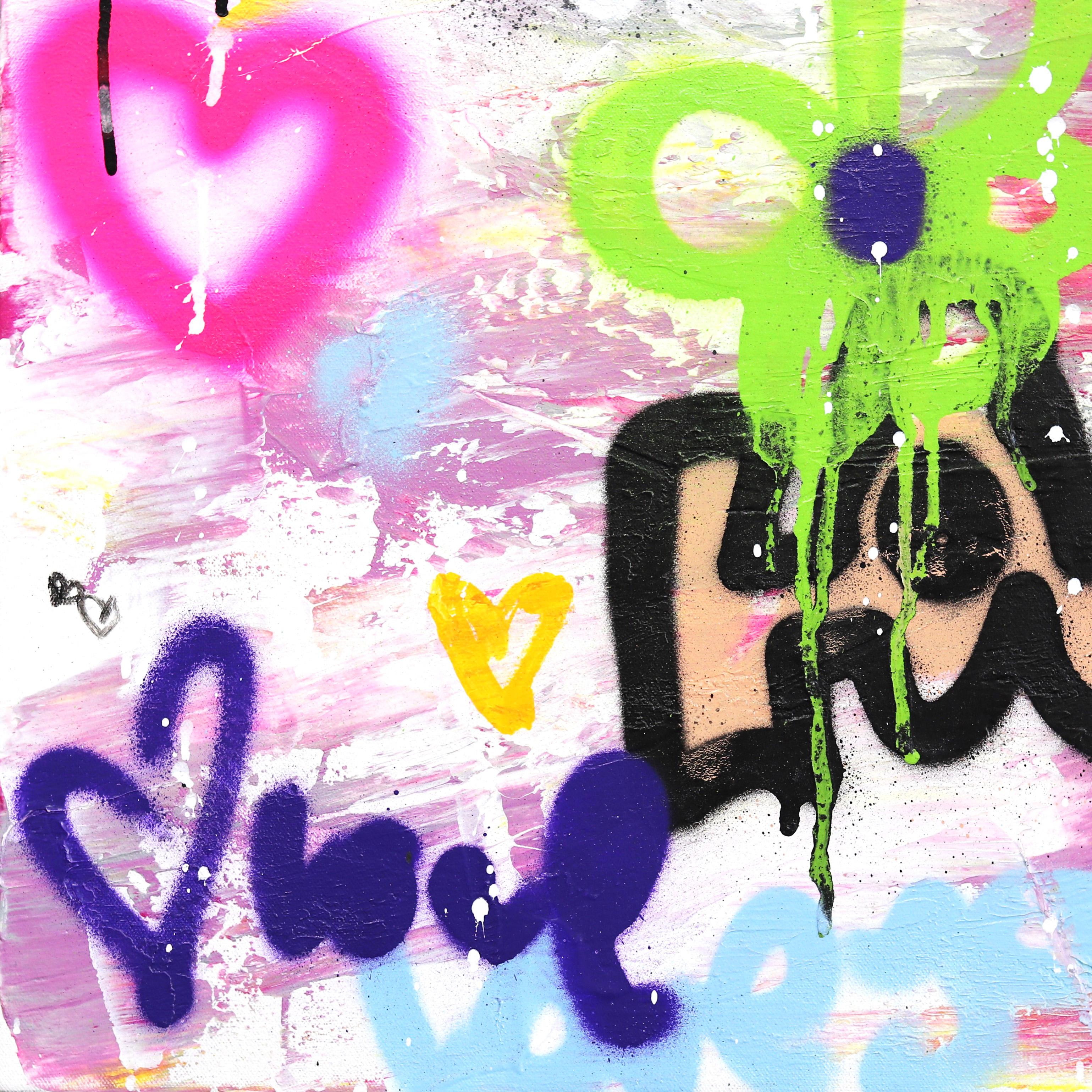 Pink River - Street Art Graffiti Writing Painting Colorful in vendita 5